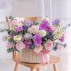 giỏ hoa màu tím Sắc màu mùa hạ