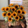 giỏ hoa hướng dương Nắng dễ thương