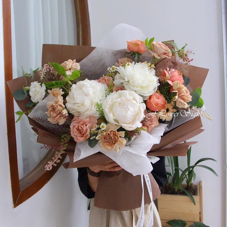 Bó hoa tươi nhập khẩu cao cấp