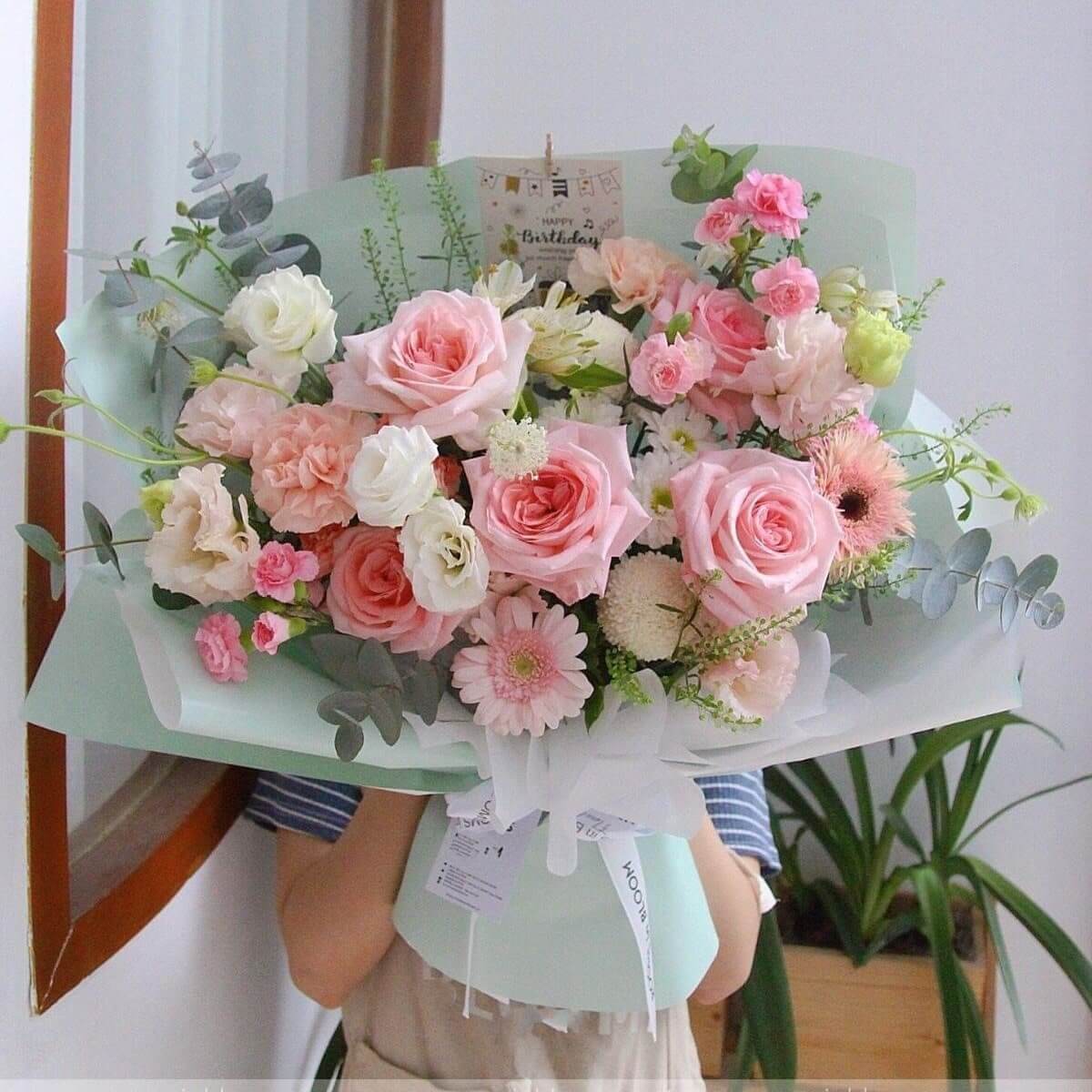 Bó hoa Cánh hồng mùa xuân