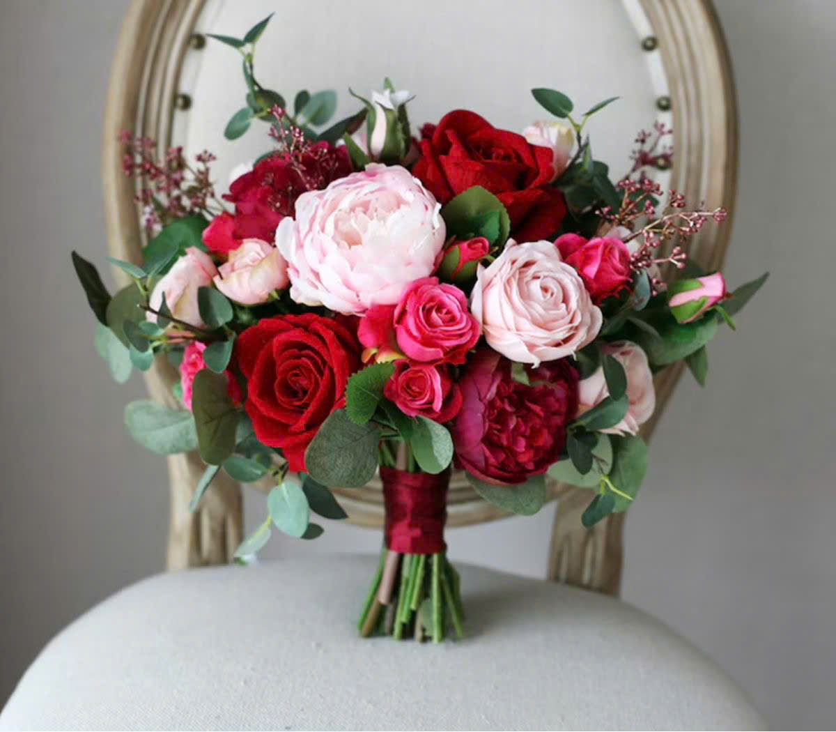 Bó hoa cưới Mẫu đơn