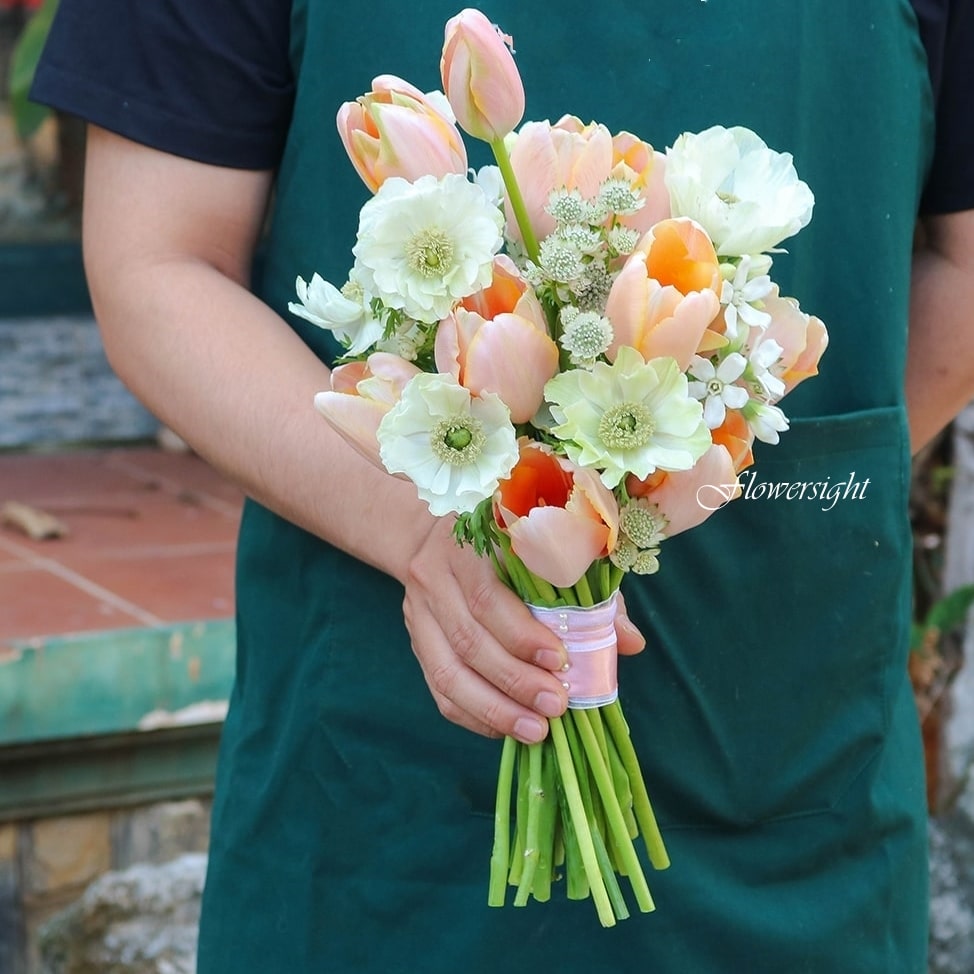 hoa cưới cầm tay Nguyện ước bên em