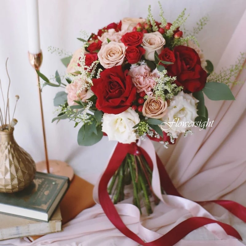 Bó hoa cưới Hạnh phúc vô bờ