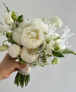 hoa cưới hồng trắng Boheimian