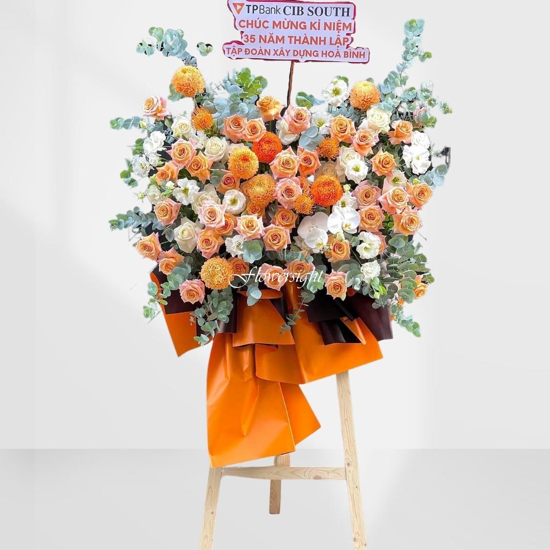 Kệ hoa khai trương Rạng danh