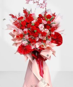 Kệ hoa khai trương Xuân hồng