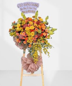 Kệ hoa khai trương Bước tiến