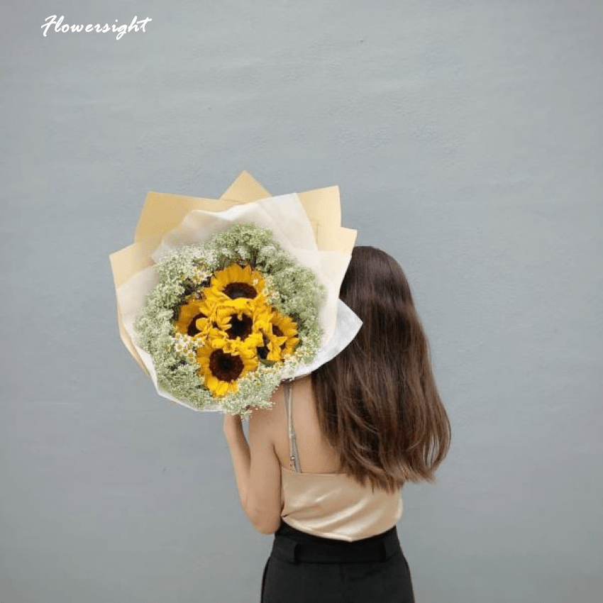 Bó hoa hướng dương 5 bông đẹp