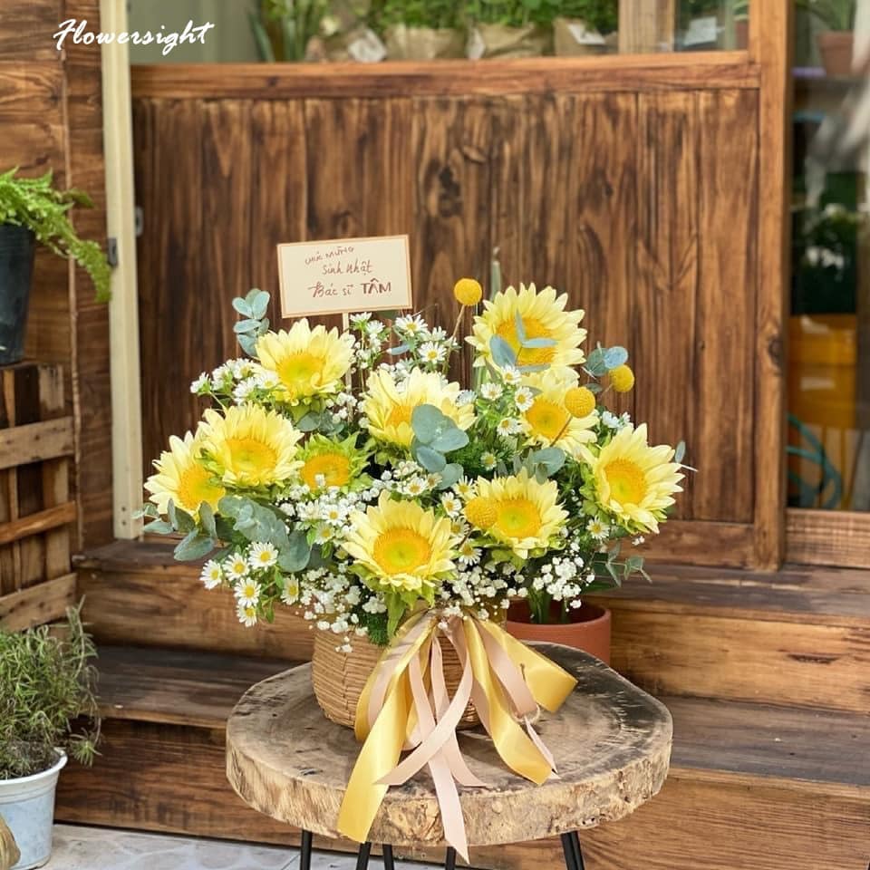 hoa chúc mừng tân thạc sĩ