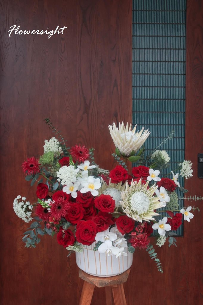 Giỏ hoa hồng khai trương tại Flowersight