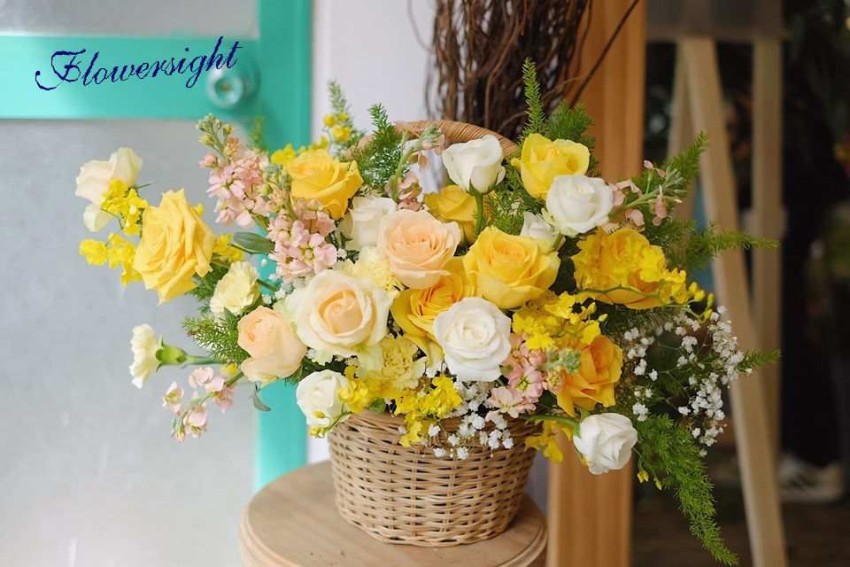 Lẵng hoa hồng đẹp