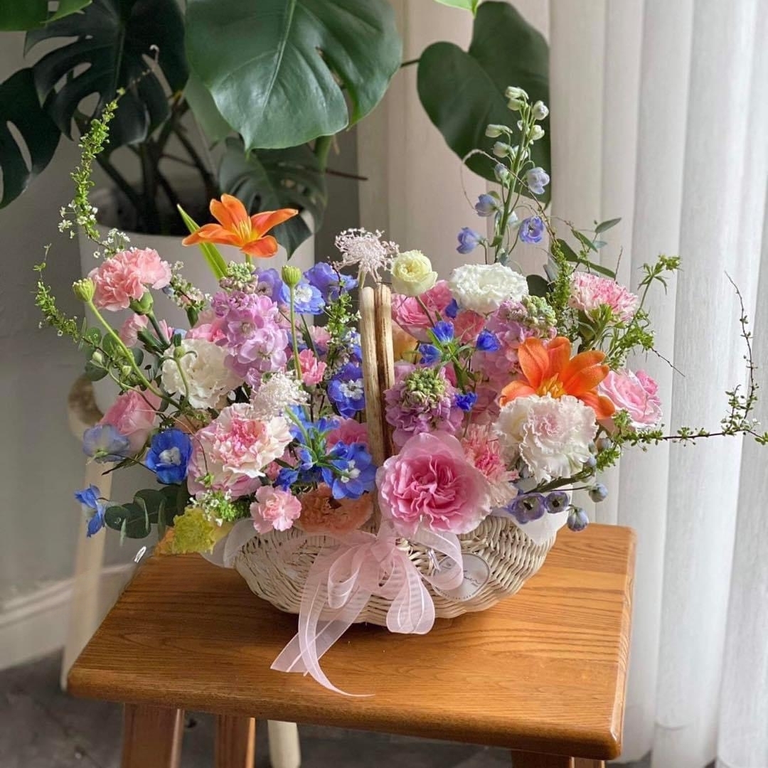 Giỏ hoa tươi giá rẻ TPHCM "Floral Union"