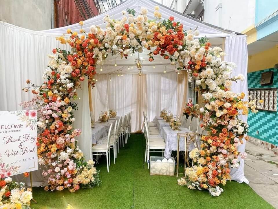 cổng cưới tròn