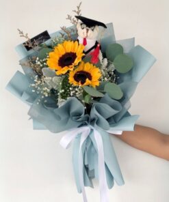 Bó hoa gấu tốt nghiệp