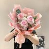 Bó hoa hồng 200k màu hồng