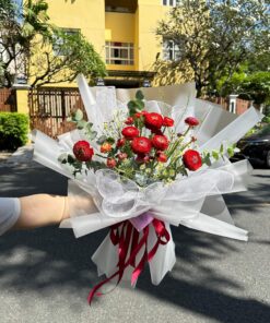 Bó hoa mao lương đỏ