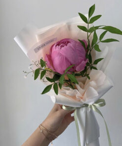 Bó hoa mẫu đơn 1 bông