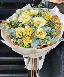 bó hoa màu vàng xanh