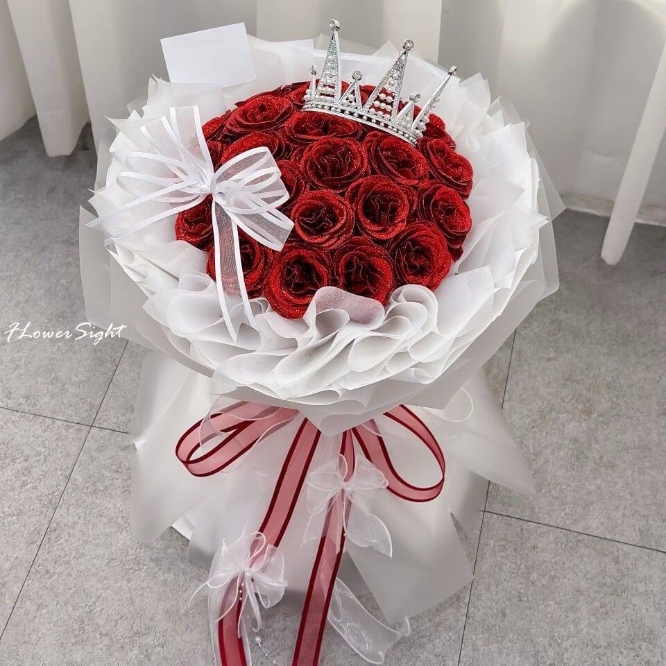 bó hoa sáp đám cưới