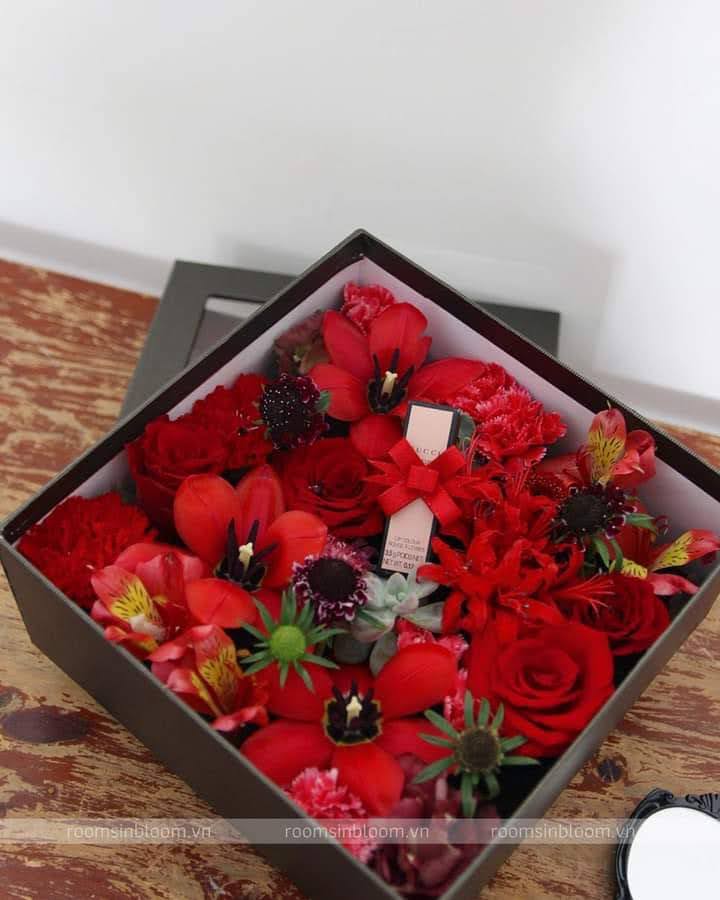 Hộp hoa hình chữ nhật 01