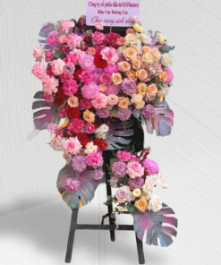 kệ hoa hồng 2 tầng