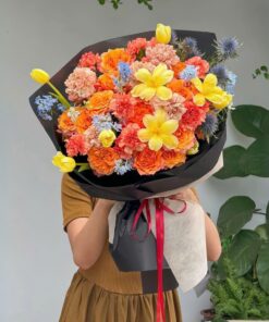 Bó hoa tươi Orange Roses