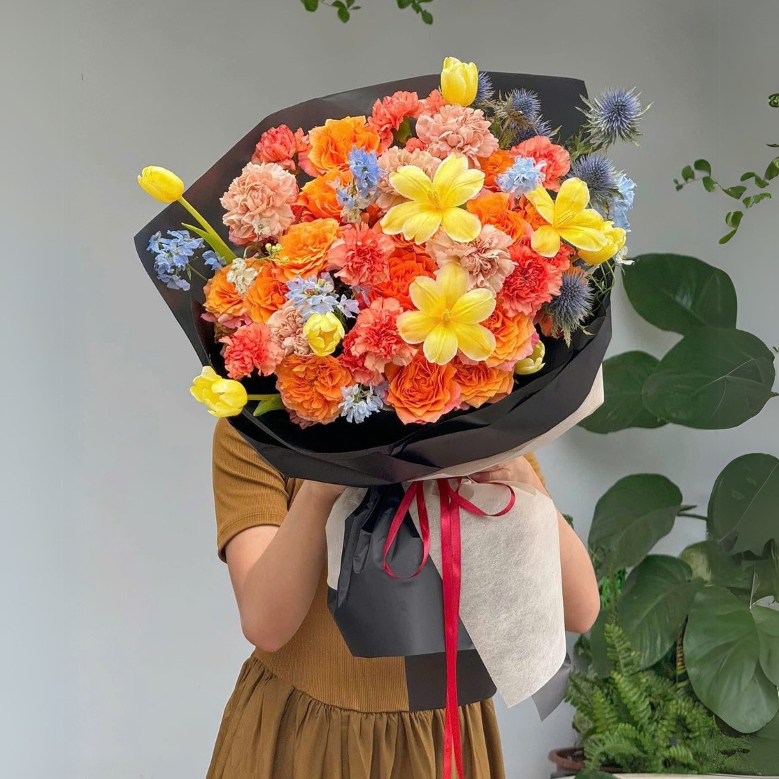 Bó hoa tươi Orange Roses