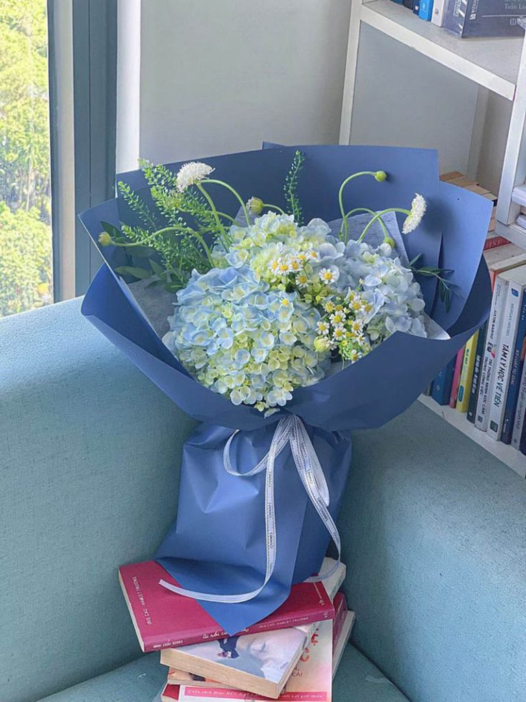 Bó hoa cẩm tú cầu