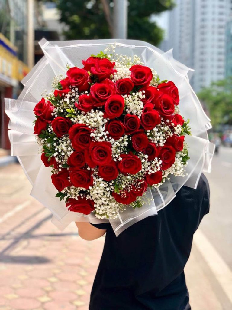 Bó hoa hồng ecuador giá rẻ