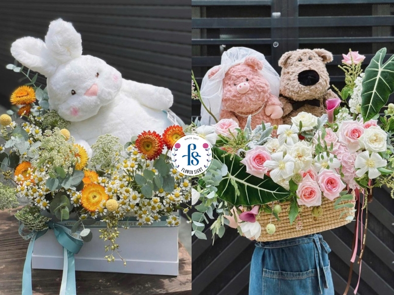 Một số ý tưởng tặng hoa gấu bông cho người thân, bạn bè